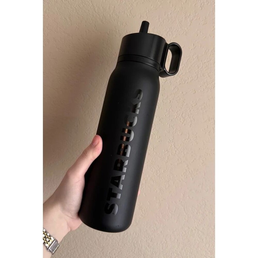 Black 20 fl oz Starbucks Insulated Cup with Straw
